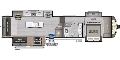 2020 Keystone Montana 3781RL floorplan