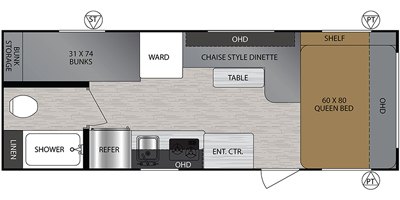 2020 Forest River No Boundaries NB19.7 floorplan