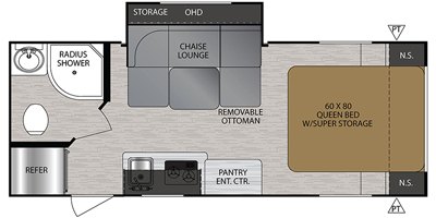 2020 Forest River No Boundaries NB19.5 floorplan