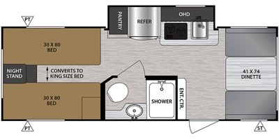 2020 Forest River No Boundaries NB16.2 floorplan