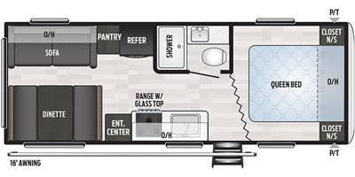 2020 Keystone Springdale (West) 222RDWE floorplan