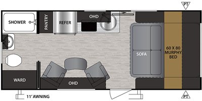 2020 Forest River No Boundaries NB19.2 floorplan