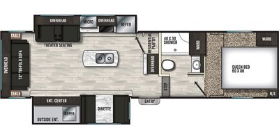 2020 Coachmen Chaparral X-Lite 284X floorplan