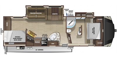 2020 Highland Ridge Mesa Ridge Limited MF295BHS floorplan