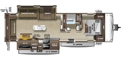 2020 Highland Ridge Mesa Ridge Limited MR275RLS floorplan