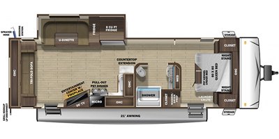 2020 Highland Ridge Silverstar Limited ST260RLS floorplan