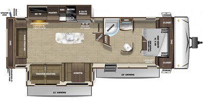 2020 Highland Ridge Mesa Ridge Limited MR291RLS floorplan