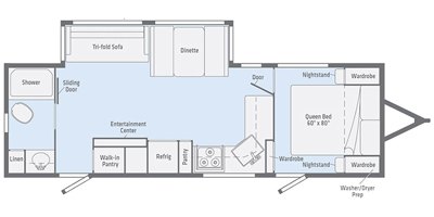 2020 Winnebago Voyage V2730RB floorplan