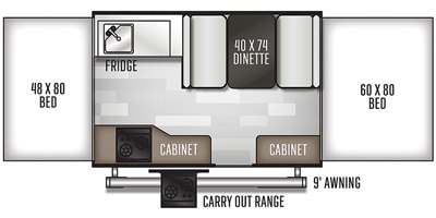 2020 Forest River Rockwood Freedom 1940LTD floorplan