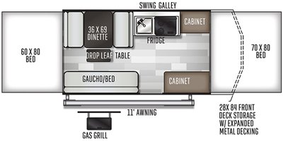 2020 Forest River Flagstaff Sports Enthusiast Package 228BHSE floorplan