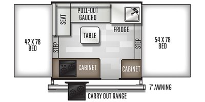 2020 Forest River Flagstaff Sports Enthusiast Package 176SE floorplan