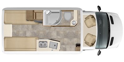 2020 Pleasure-Way Plateau XL TD floorplan