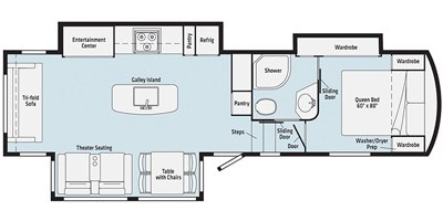 2020 Winnebago Voyage Fifth Wheel V2932RL floorplan