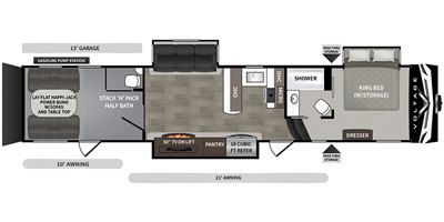 2020 Dutchmen Voltage 4075 floorplan