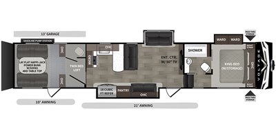 2020 Dutchmen Voltage 4195 floorplan