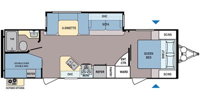 2020 Dutchmen Coleman Light 2755BH floorplan