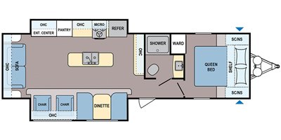 2020 Dutchmen Coleman Light 2955RL floorplan