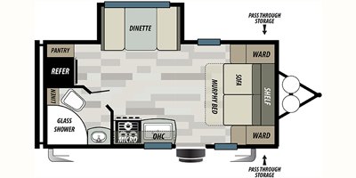 2020 Forest River Sonoma 1900MB floorplan