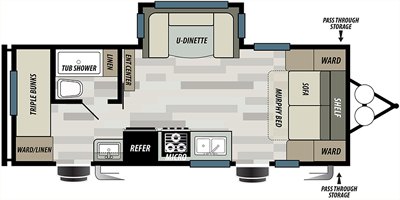 2020 Forest River Sonoma 2200MB floorplan