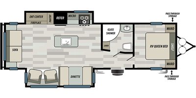 2020 Forest River Sonoma 2805RE floorplan