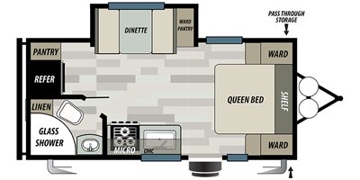 2020 Forest River Sonoma 1800FQ floorplan