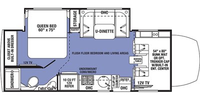 2020 Forest River Sunseeker 2400B MBS floorplan