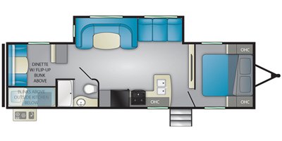 2020 Heartland Trail Runner TR 30 RBK floorplan