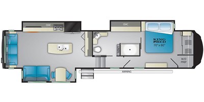 2020 Heartland Bighorn BH 3860 LS floorplan