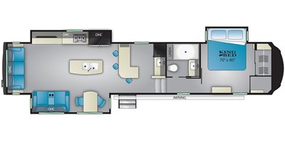 2020 Heartland Bighorn BH 3930 PC floorplan