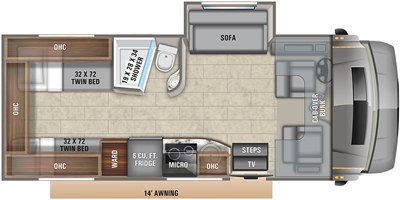 2020 Entegra Coach Qwest 24T floorplan