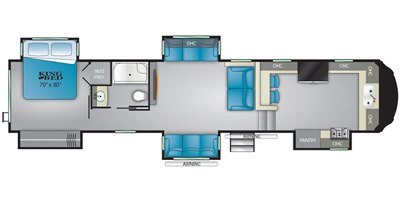 2020 Heartland Big Country BC 3895 FK floorplan