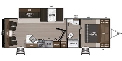 2020 Dutchmen Coleman Light 2715RL floorplan