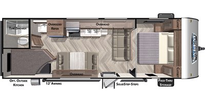 2020 Forest River Salem Cruise Lite 261BHXL floorplan