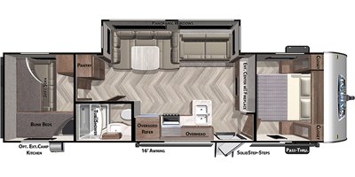 2020 Forest River Salem Cruise Lite Northwest 273QBXL floorplan