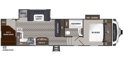 2020 Dutchmen Astoria 2943BHF floorplan