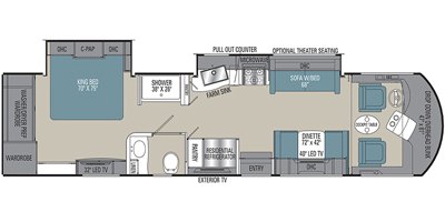 2020 Coachmen Sportscoach SRS 339DS floorplan