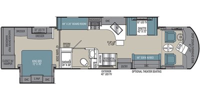 2020 Coachmen Sportscoach SRS 366BH floorplan