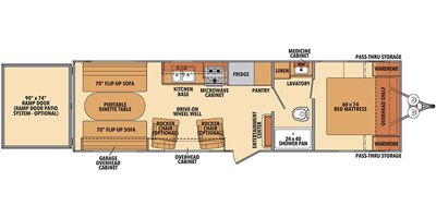 2020 Shasta Shasta 260TH floorplan