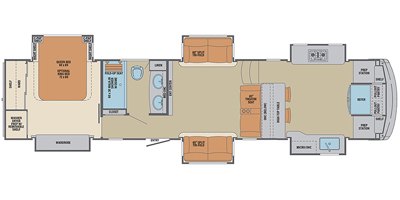 2020 Palomino Columbus 387FK floorplan