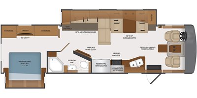 2020 Fleetwood Bounder® 33C floorplan