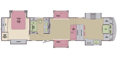 2020 Palomino Columbus Compass 387FKC floorplan