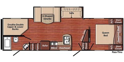 2020 Gulf Stream Ameri-Lite Ultra Lite 280BH floorplan