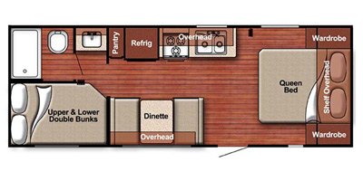 2020 Gulf Stream Capri 248BH floorplan