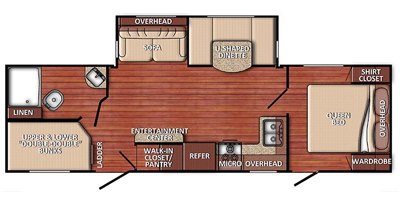 2020 Gulf Stream Conquest 276BHS floorplan