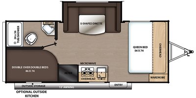 2020 Coachmen Catalina Summit Series 7 184BHS floorplan