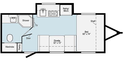 2020 Winnebago HIKE H170S floorplan