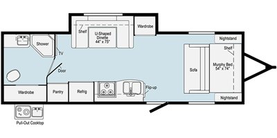 2020 Winnebago HIKE H210RB floorplan