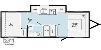 2020 Winnebago HIKE H215HS floorplan