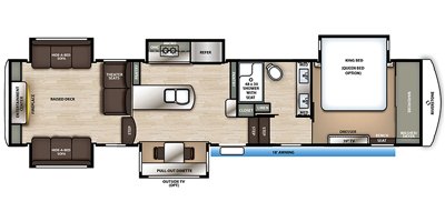 2020 Forest River Riverstone 37MRE floorplan