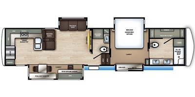 2020 Forest River Riverstone 39RKFB floorplan